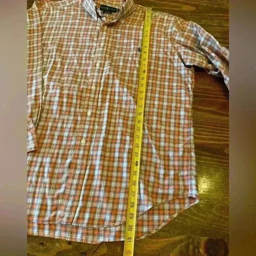Ralph Lauren Blake Men's Orange Button Down Shirt 100% Cotton Size Large - Picture 5 of 6